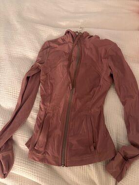 Lululemon Women’s Dusty Rose Zip-Up Active Jacket Size 2